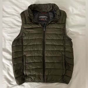 Hawke & Co Men's Dark Green Quilted Vest